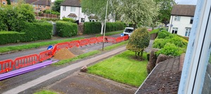 Preparing the duct in Lilac Avenue