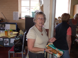 Mrs Bradshaw in charge of the biscuits