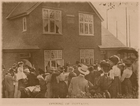 cottages opening sepia