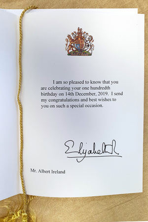 The card from the Queen - Inside